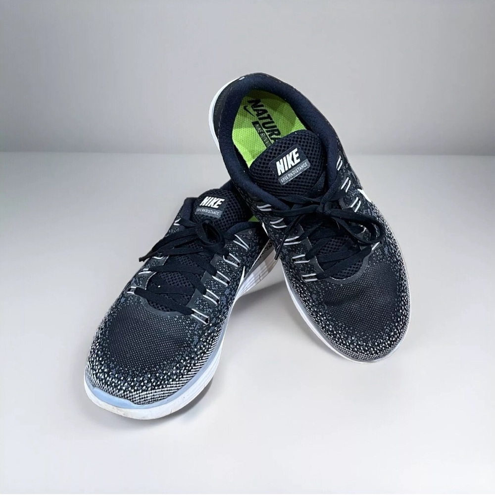 Nike Free RN Distance Women Shoes size 9 Black White Gray